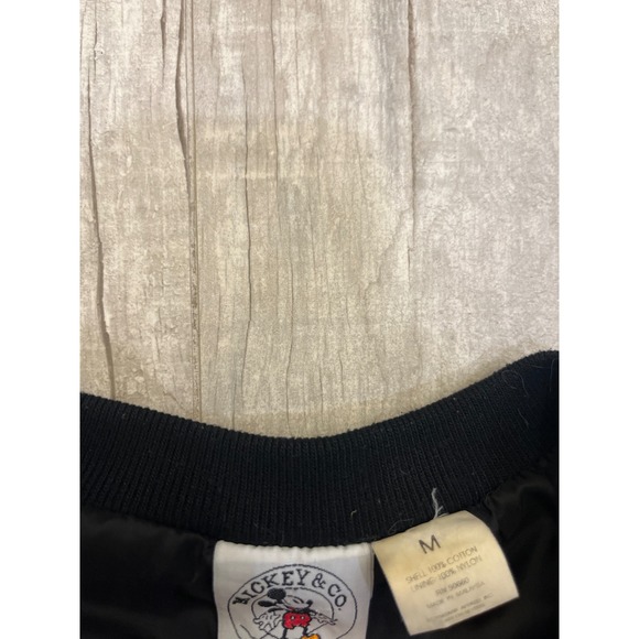 Vintage Disney Bottoms Up Mickey Mouse Embellised Sequin Bonner Jacket‎ M - Picture 3 of 8